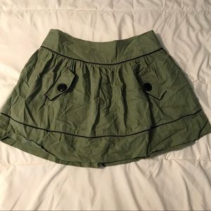 Kensie Green Mini-skirt